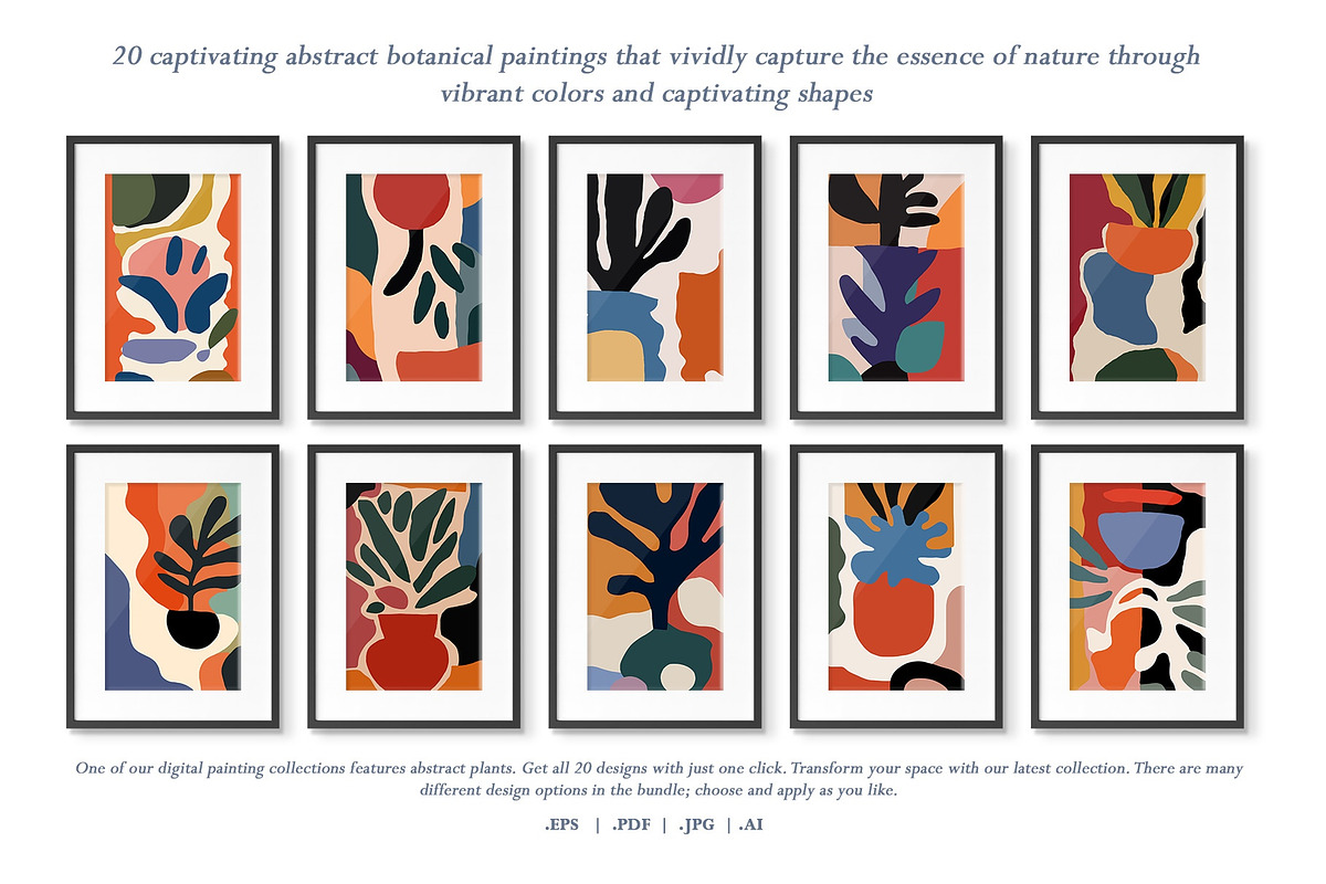 Abstract Contemporary Floral Art, a Decorative Illustration by Vibrand Studio (Photo 6 of 12)