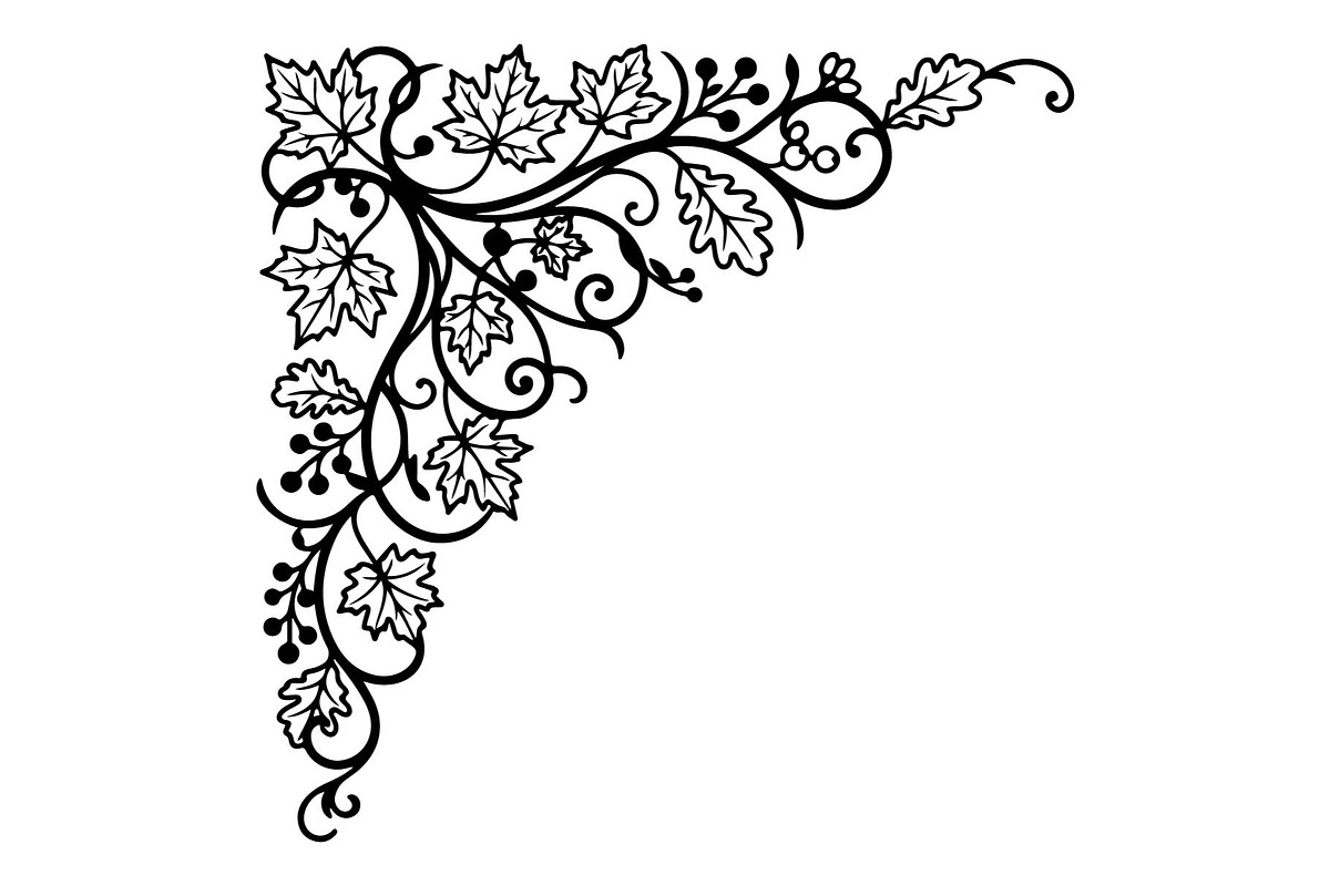 Floral Corner Ornament Bundle, an Object Graphic by hafijul (Photo 3 of 7)