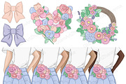 Spring Clipart, a Seasonal Illustration by GlamArtZhanna (Thumbnail 4 of 5)