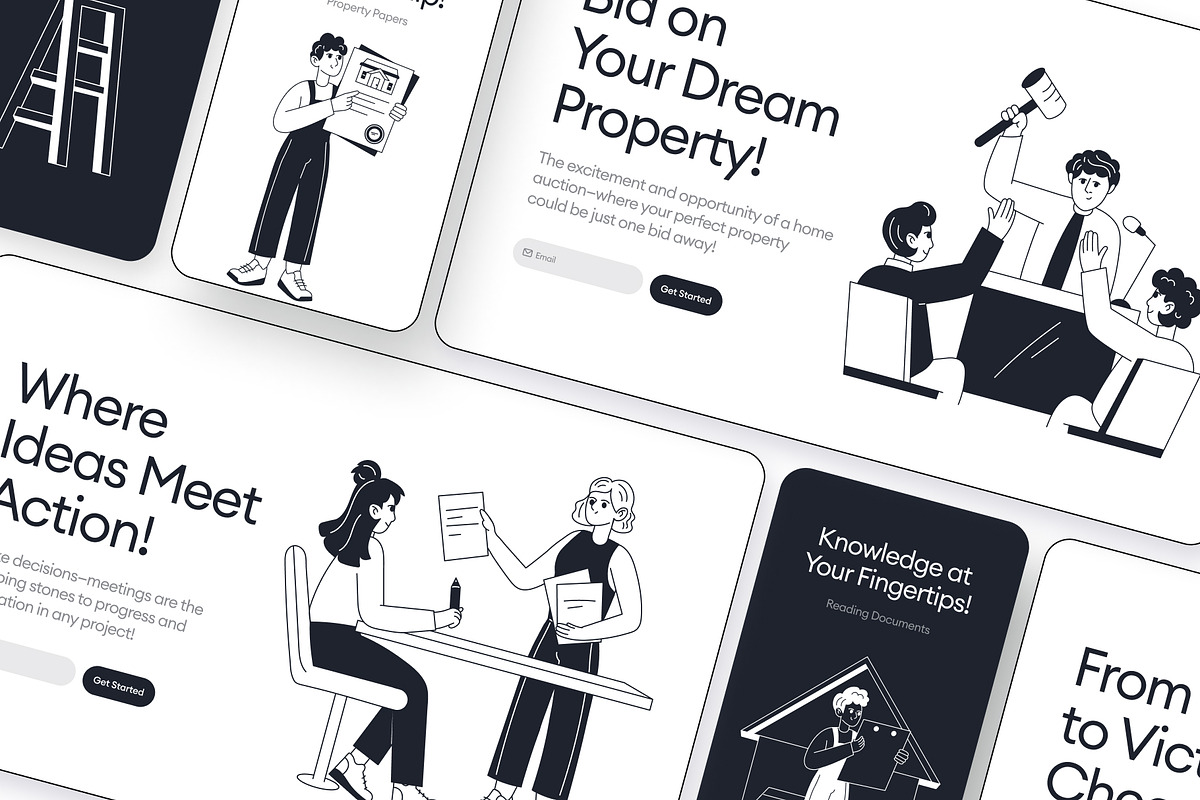 Home Owner Illustration Set, an Outline Icon by Vectors Market (Photo 4 of 10)