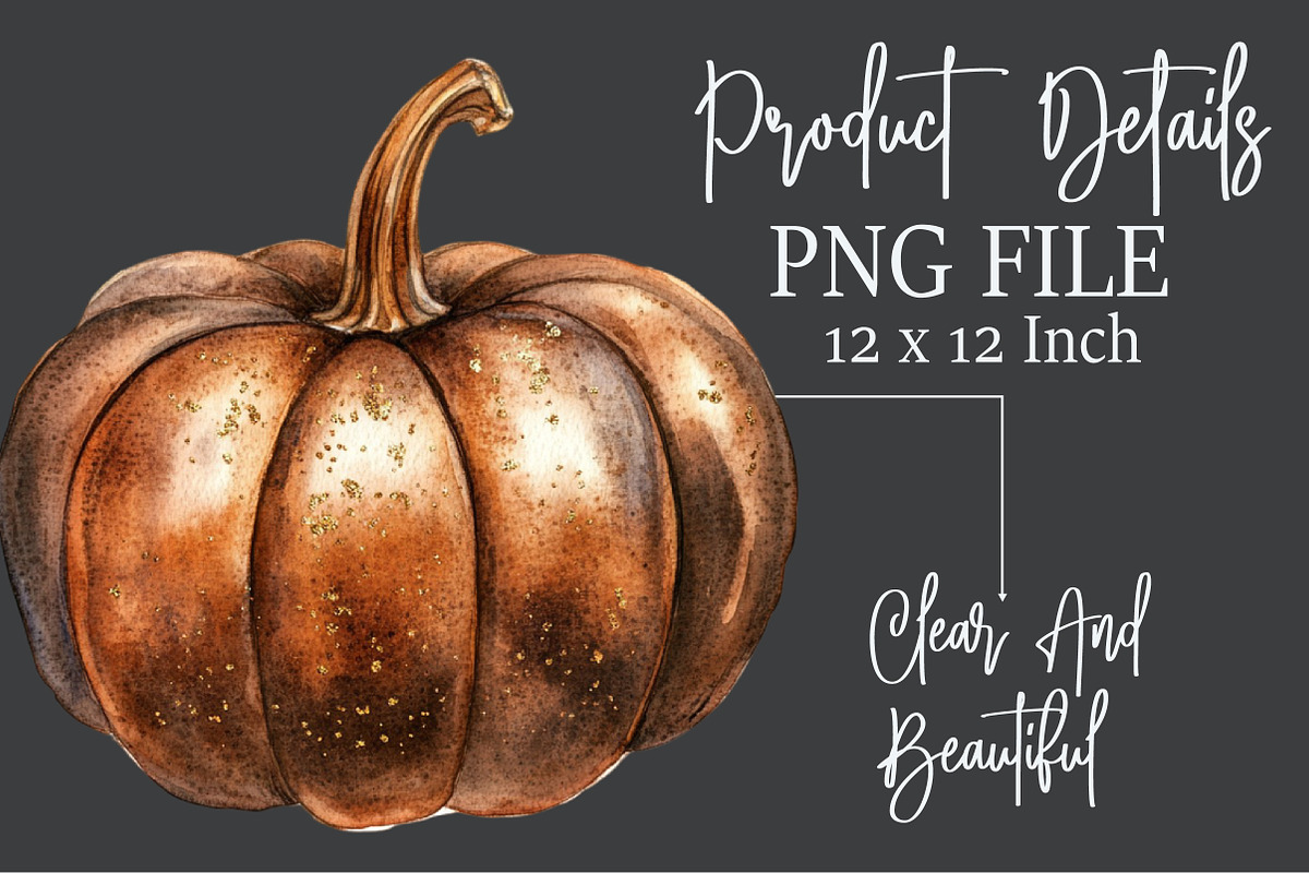 Luxury Brown & Gold Halloween Clipar, an Illustration by Rose Art (Photo 5 of 7)