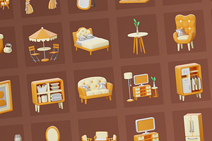 3D Homeware Icons