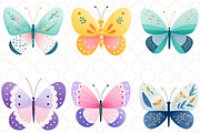 Watercolor Butterfly Clipart, an Illustration by Black Bird Studio (Thumbnail 6 of 6)