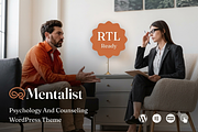Mentalist Psychology WordPress Theme, a WordPress Template by ThemesRain (Thumbnail 1 of 3)
