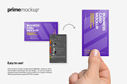 Business Card in a hand Mockup, a Print Template by PrimeMockup (Thumbnail 2 of 12)