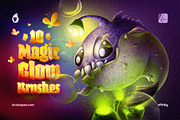 Magic Glow Affinity Brushes, a Brush Add-On by brushapes.com (Thumbnail 1 of 9)