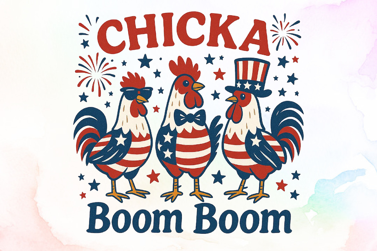 Patriotic Chicken USA 4th of July Me, an Illustration by Sublimation Artist (Photo 1 of 9)