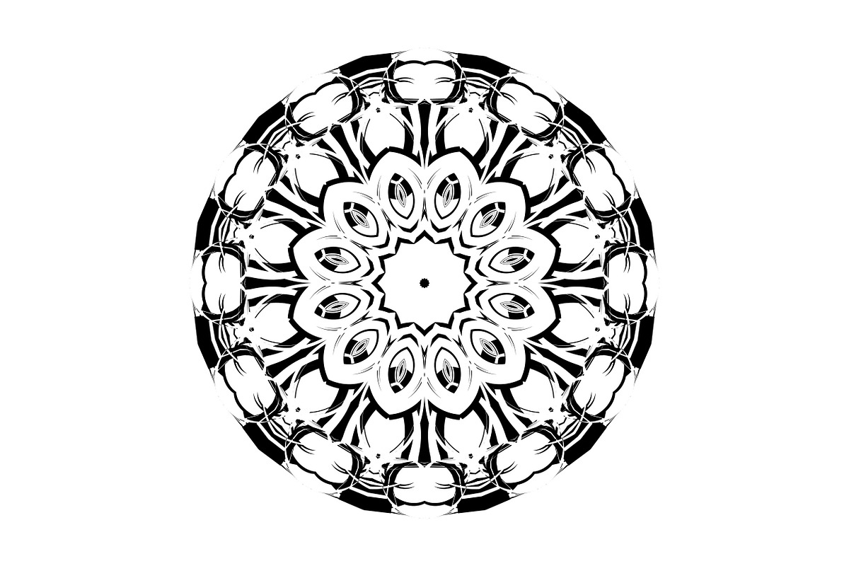 Elegant Mandala Line Art Collection, a Decorative Illustration by NJ Himel (Photo 35 of 101)
