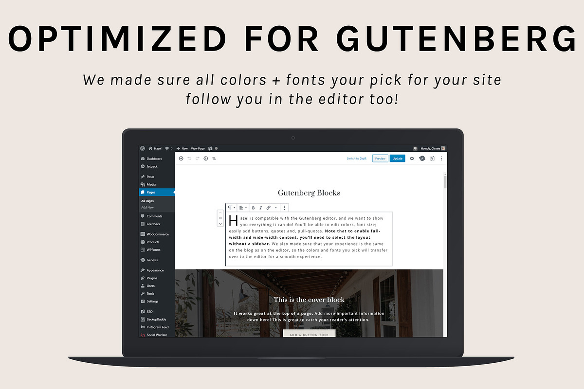 Hazel Theme • Genesis Child Theme, a WordPress Template by Code + Coconut (Photo 7 of 7)