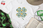 Shamrock Doodle St Patrick Retro SVG, a Graphic by Cherry.designs (Thumbnail 4 of 4)