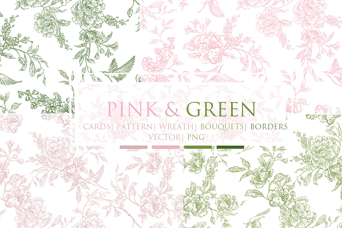 Graphic Pink&Green Wedding Collectio, an Object Graphic by Knopazyzy (Photo 1 of 24)