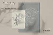 Peony Line Illustration - Flower Art, an Illustration by Ooh Lily (Thumbnail 5 of 12)