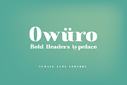 Owuro, a Font by Newface (Thumbnail 1 of 8)