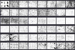 130 Black Grunge Textures