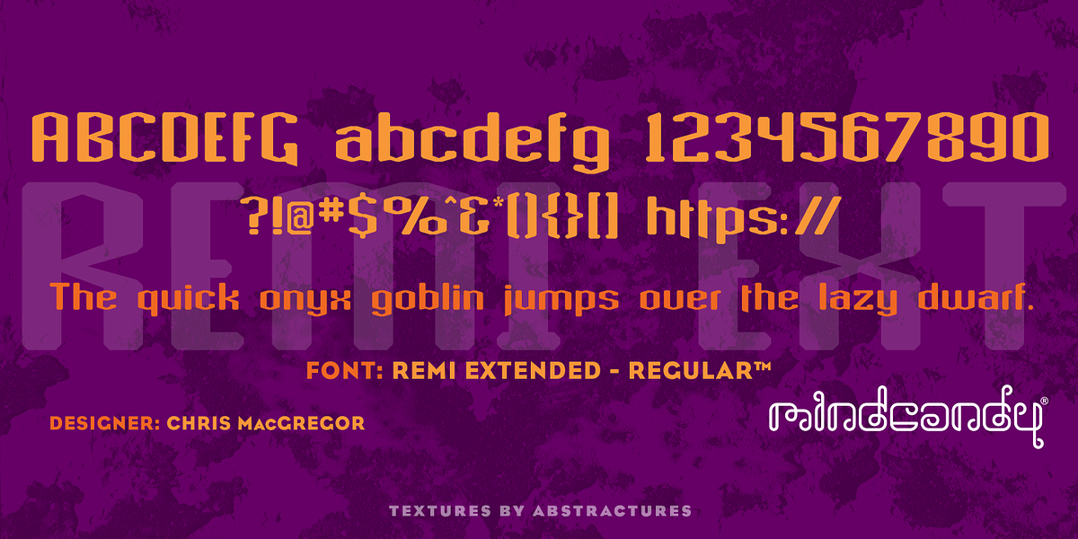 Remi Extended™, a Sans Serif Font by MINDCANDY (Photo 1 of 4)