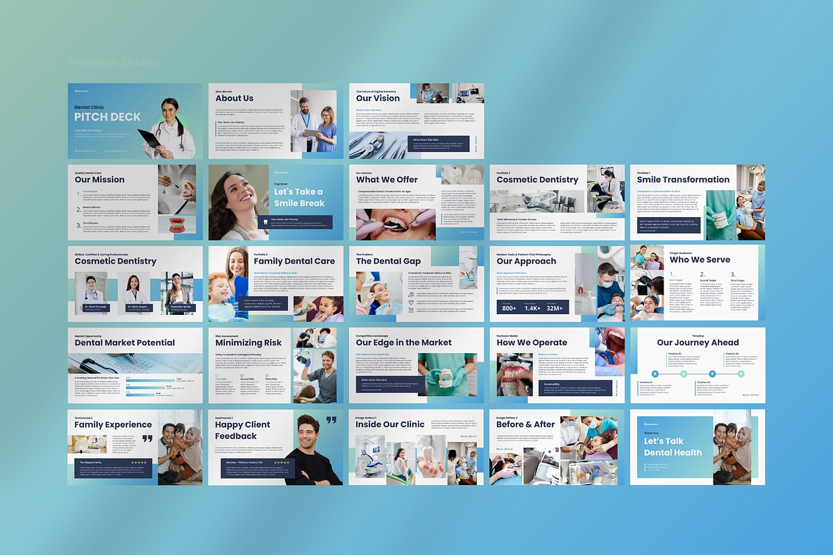 Dental Clinic Pitch Deck Keynote preview 4