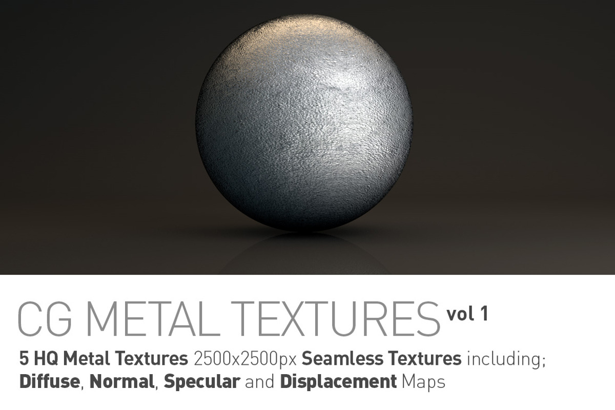 5 Metal Textures for CG Artists, a Texture Graphic by Creative Graphics