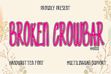 Broken Crowbar Handwritten Font