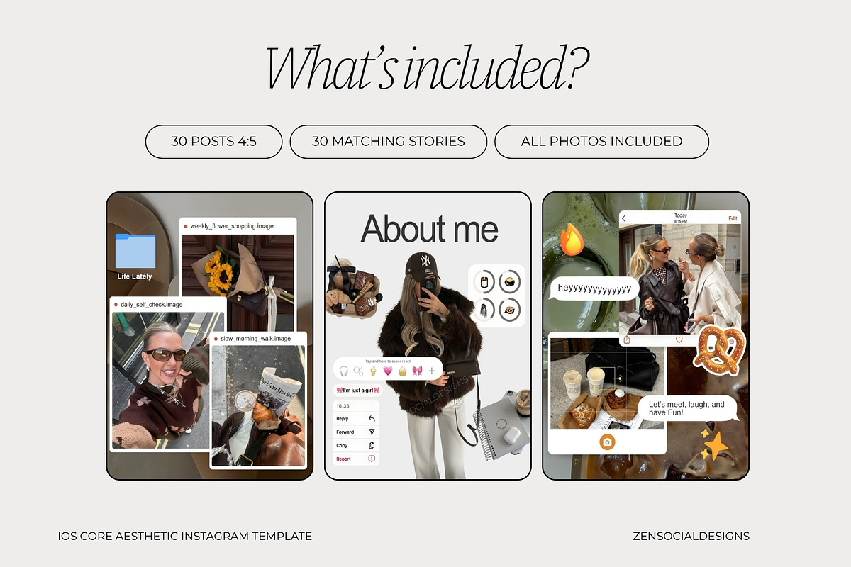 iOS Core Instagram Templates, a Social Media Template by ZenSocialDesigns (Photo 3 of 9)