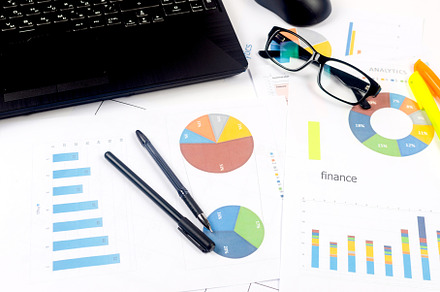 Working set for analyzing statistics and results of last year. C, a Business Photo by vimart