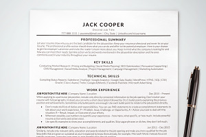 Simple Resume Template Ats Friendly