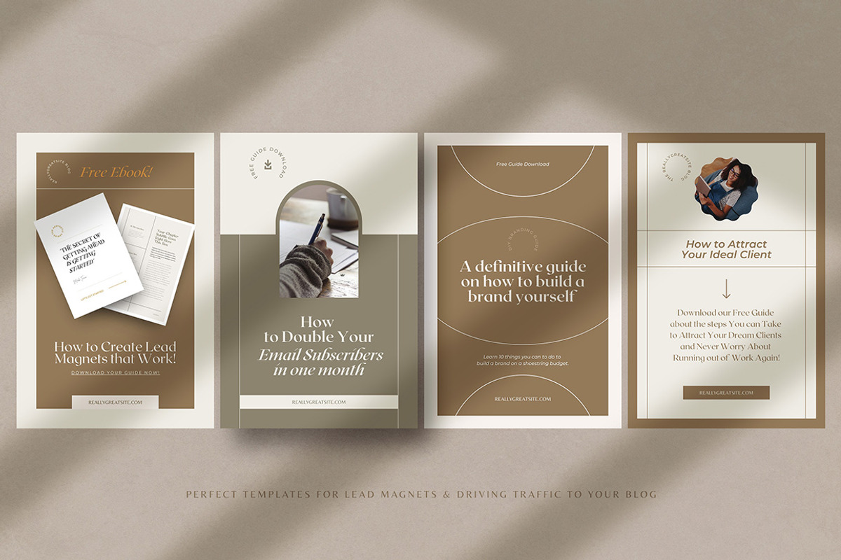 CANVA Aesthetic Pinterest Templates, a Social Media Template by AndrewPixel (Photo 5 of 10)