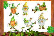 St Patrick's Day watercolor clipart, an Illustration by AkvarelRiver (Thumbnail 2 of 9)