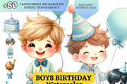 Blue Birthday png Baby Boys Party, a Person Illustration by VM PARTYS  BY TAIRUMA (Thumbnail 1 of 10)