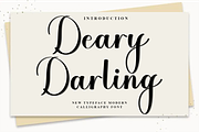 Deary Darling, a Handwritten Font by FreshTypeINK (Thumbnail 1 of 8)