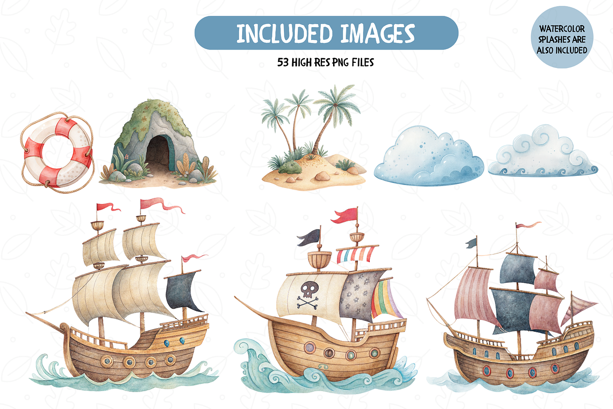Little Pirates Clipart, an Object Illustration by TatiMockup (Photo 5 of 7)