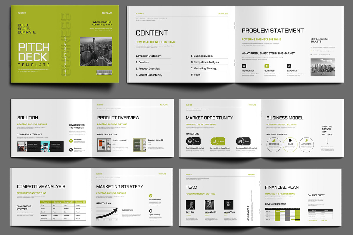 Business Proposal Pitch Deck, a Brochure Template by MightyDesign (Photo 1 of 8)