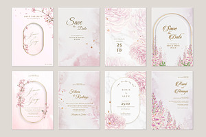 Linnea Pink Wedding Card Creator