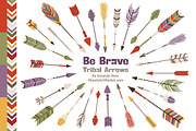 Autumn Tribal Arrows Vector Clipart, an Illustration by Amanda Ilkov (Thumbnail 1 of 4)
