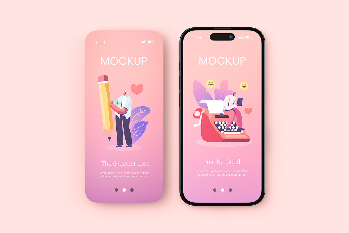 Phone Screen Mockup Set, an iPhone Mockup by ForgeDesign (Photo 9 of 13)