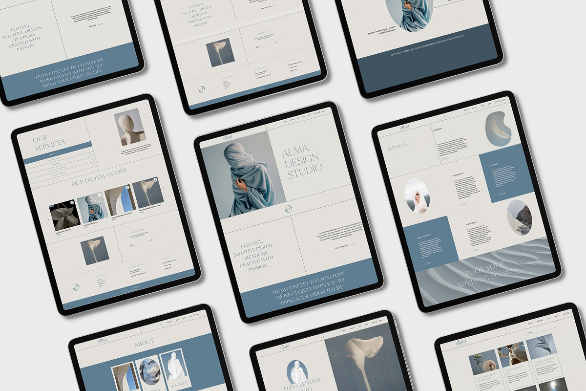 ALMA Wix Services Website Theme, a Websites & App Template by Studio Suvelle (Photo 3 of 10)