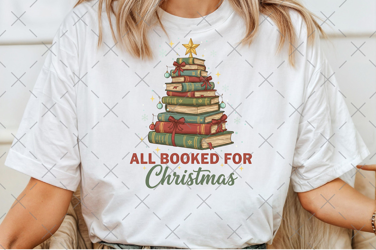 All Booked For Christmas png, an Illustration by Craft Nest (Photo 4 of 6)