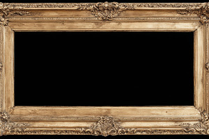 Golden frame with intricate details, a Photo by Pavel_design