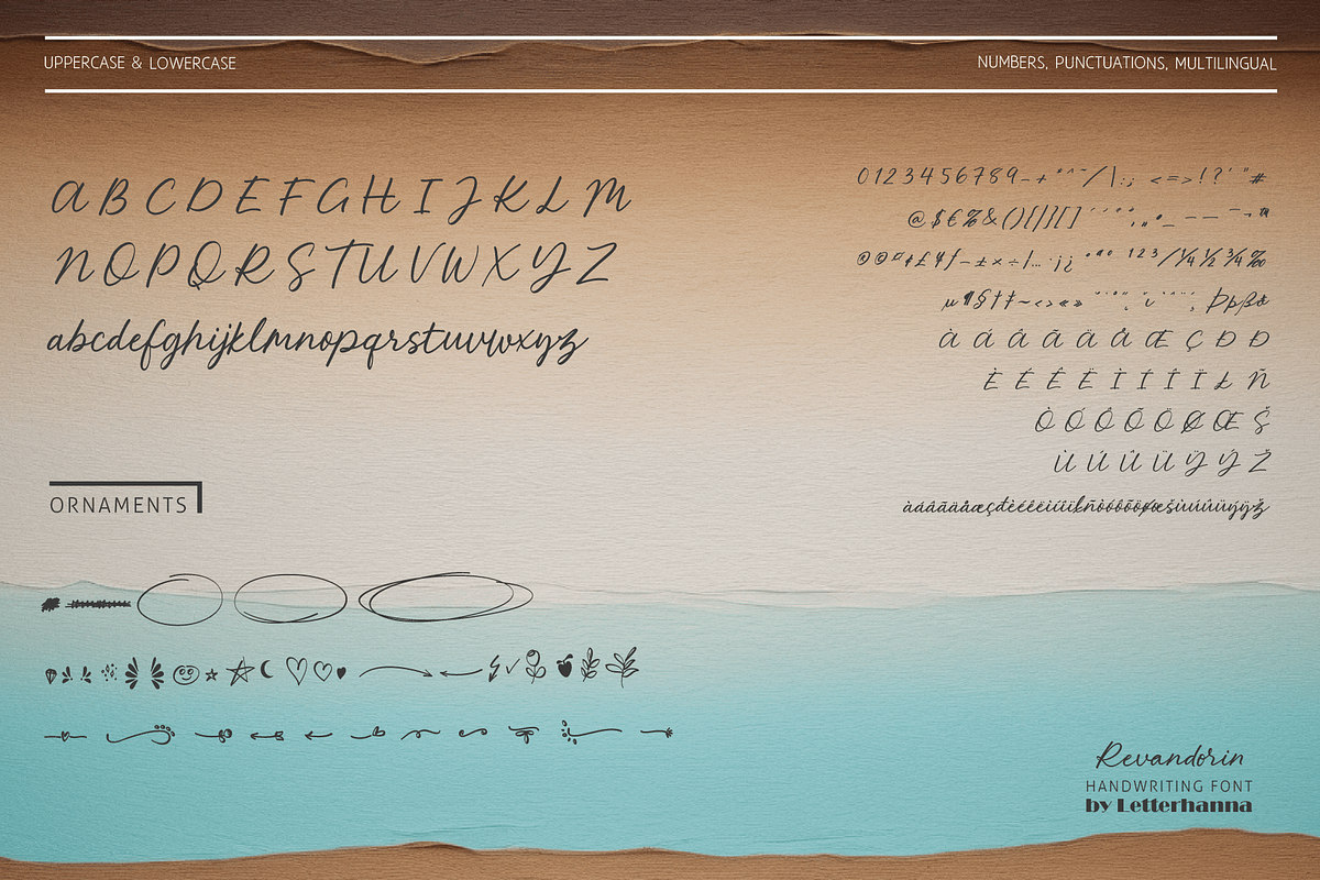 Revandorin Font, a Script Font by Letterhanna Studio (Photo 12 of 13)