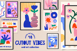 Cutout Vibes Vector Poster Creator