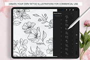 Procreate Delicate Blossom Stamps, a Brush Add-On by DiBrush Studio (Thumbnail 2 of 6)