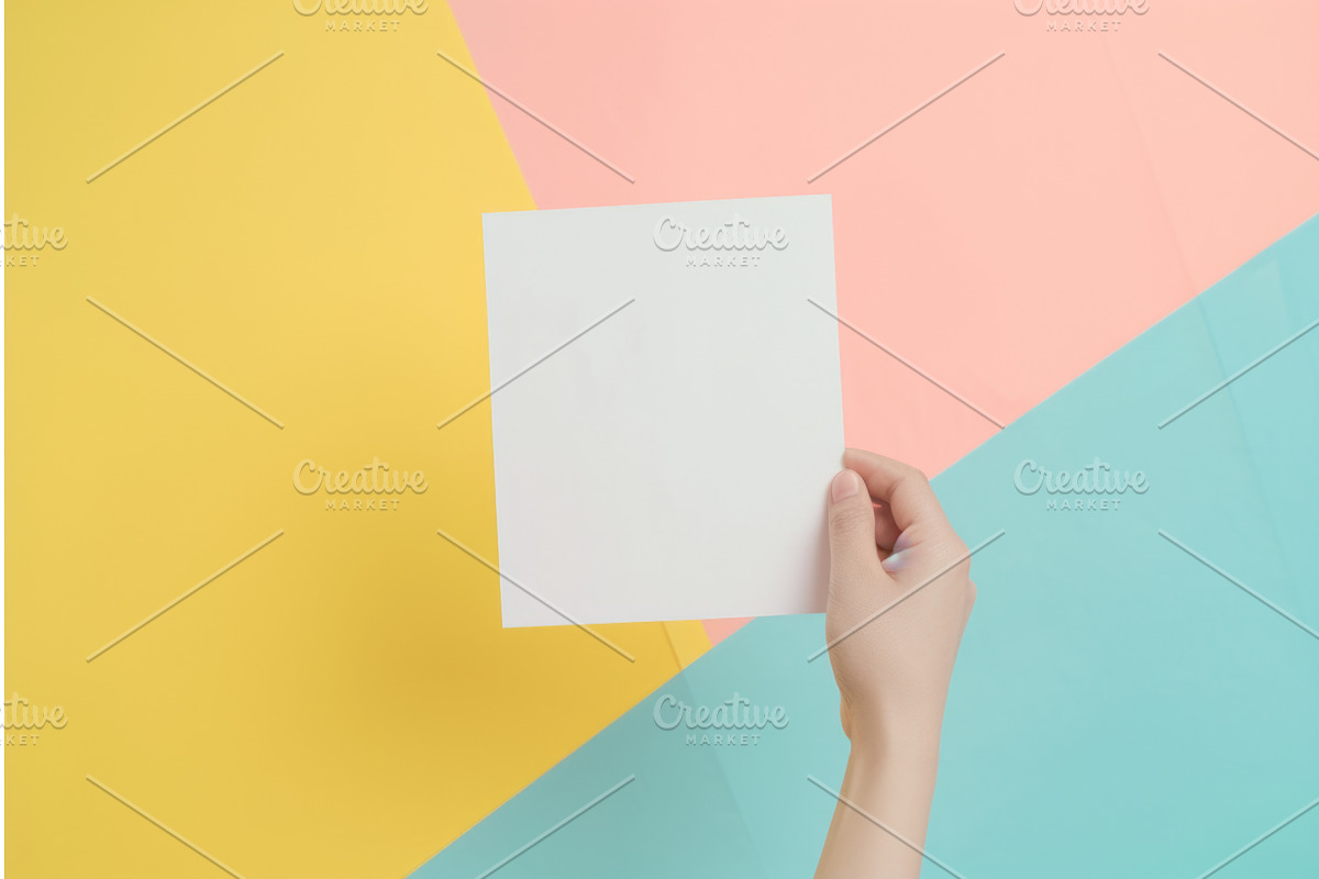 A person holding a piece of paper in, an Illustration by tilialucida