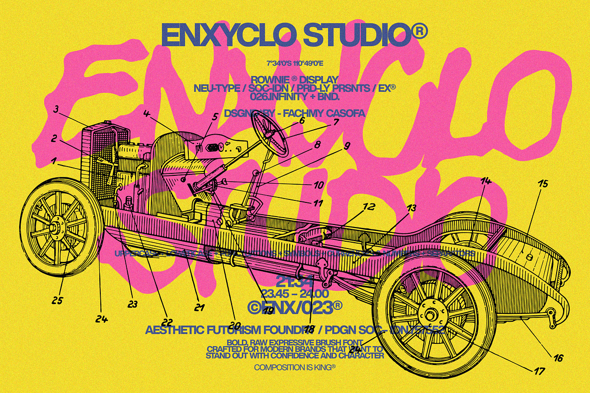 ROWNIE — Raw Gritty Modern Font, a Handwritten Font by Enxyclo Studio (Photo 11 of 14)