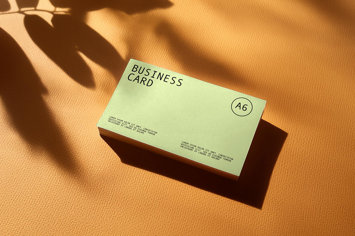 Business Card Mockup Template, a Product Mockup by anamwp (Photo 1 of 5)