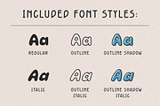 Retro rounded bubble font-Puffy Soda, a Handwritten Font by ZoloDesignHub (Thumbnail 3 of 11)