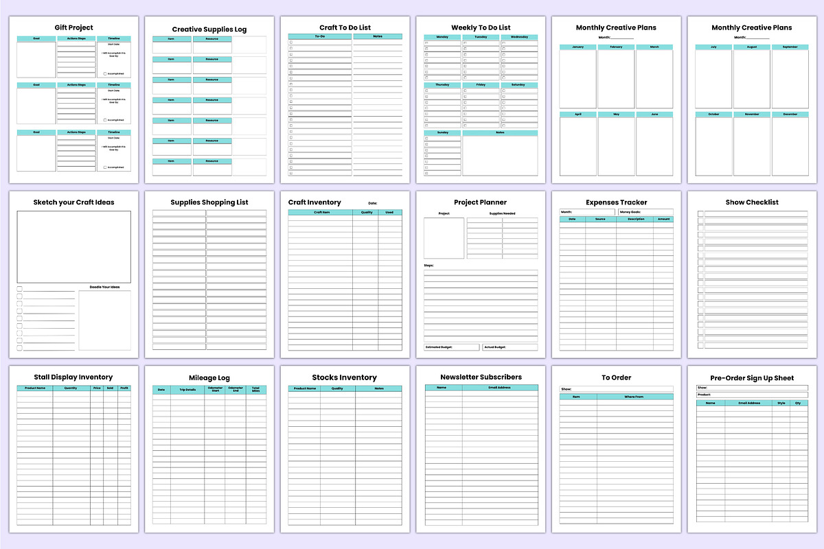 2025-2026 Craft Business Planner Kdp, a Stationery Template by Mustafiz (Photo 5 of 7)