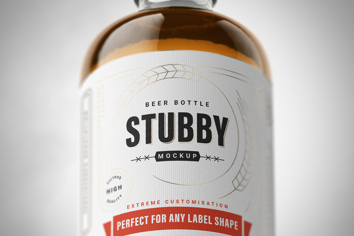 Beer Bottle Mockup, a Packaging Mockup by AY Mock-Ups (Photo 4 of 11)