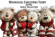 Whimsical Christmas Teddy Bear, an Illustration by Dream Creation (Thumbnail 1 of 8)
