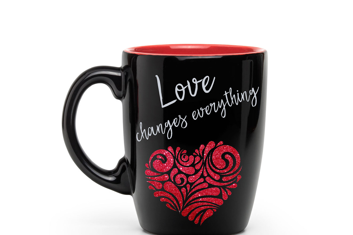 Red Glitter Heart Clip Art, a Graphic by ConfettiBears (Photo 4 of 5)