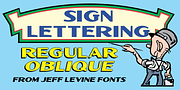 Sign Lettering JNL, a Sans Serif Font by Jeff Levine Fonts (Thumbnail 1 of 5)