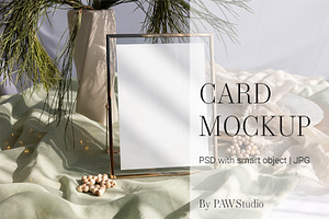 Card Mockup 5x7Table Number Xmas Ch3